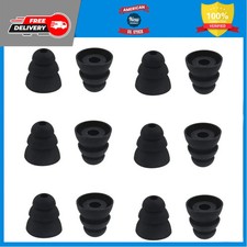 6 Pairs Replacement Triple Flange Silicone Ear Tips for In Ear Headphones Medium