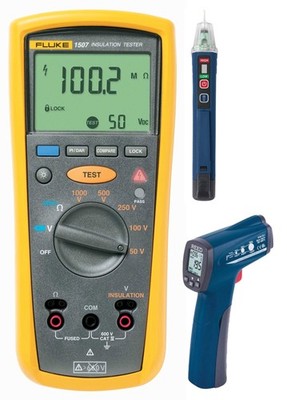 Fluke 1507 Insulation Resistance Tester Kit - Includes FREE Products with