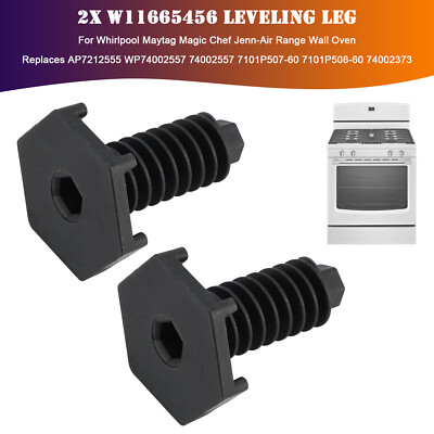 2X W11665456 Leveling Leg Für Maytag Chef Jenn-Air Range Wall Oven