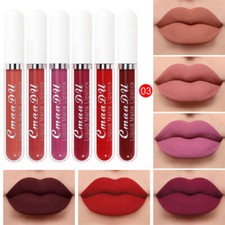 Lippenstift matt 6 Stück Liquid Lipstick Lip...