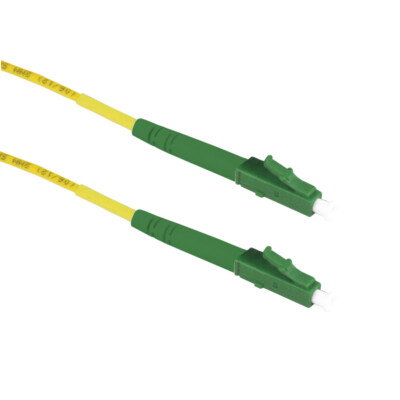 2m LC/APC-LC/APC Simplex 9/125 OS2 Singlemode Fiber Patch Cable OFNR Yellow 6FT