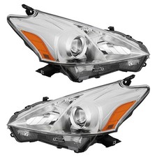 For 2012-2014 Toyota Prius V Headlight Assembly Left Right Halogen Headlamps