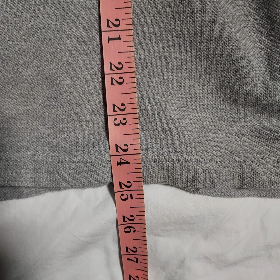 Polo cuello manga corta gris mediano talla Co Sun River Clothing para hombre Foto 4 de 4