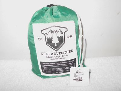 NEXT ADVENTURE PDX NEW! SINGLE PERSON 108X53.5 TRIPLE STITCHED HAMMOCK        