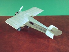 Scarce 1920's JML Tin Wind-up New York - Paris Airplane Tinplate