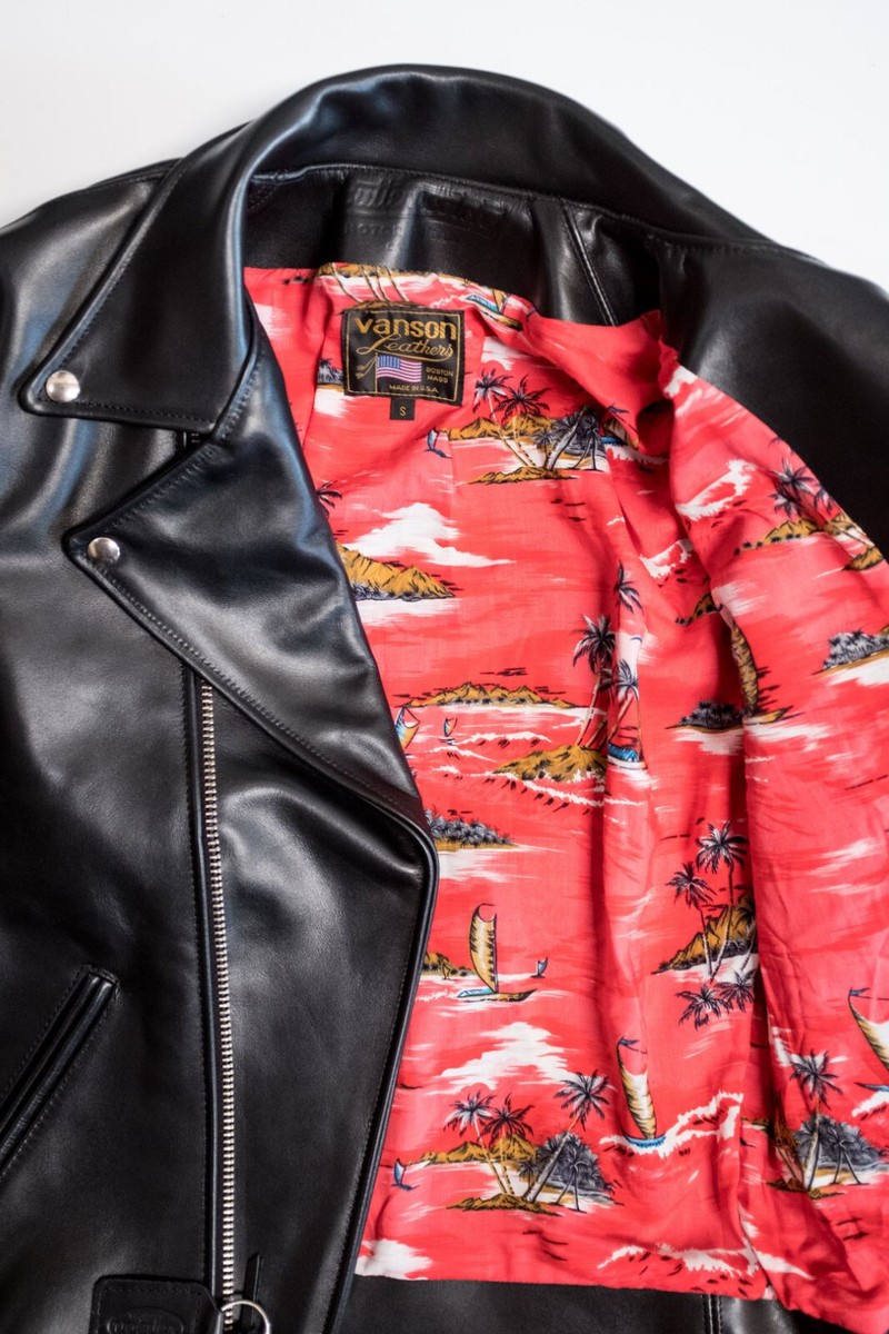 ButterScotch x Vanson Leather Jacket - 'Aloha' Commando 4.0