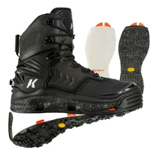 Korkers River Ops Wading Boot, Soles Felt and Vibram - Size 11