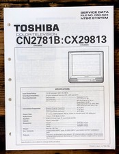 Toshiba CN2781B CX29813 TV Service Manual Original 