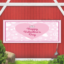 Happy Valentines Day 017 indoor outdoor banner sign