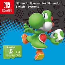 Sandisk 64 Go Microsdxc Scheda Per Nintendo Switch, Scheda Di Memoria Con Licenza Nintendo, Fino A 100 Mb/S UHS-I Class 10 U3 - 3