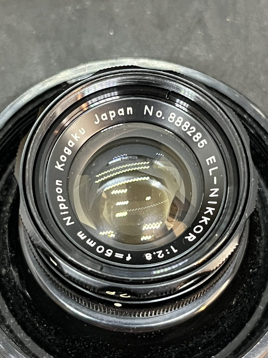 Vintage Nikon EL Nikkor 50mm F2.8 Lens in Box Beautiful Condition