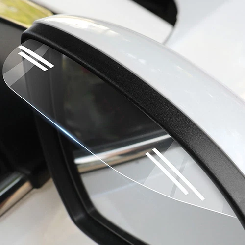 Pair Car Rear View Side Mirror Rain Guard Eyebrow Visor Transparent Accessories