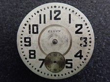 VINTAGE 18 SIZE ELGIN O.F. POCKET WATCH MOVEMENT GRADE 208 - FOR PARTS