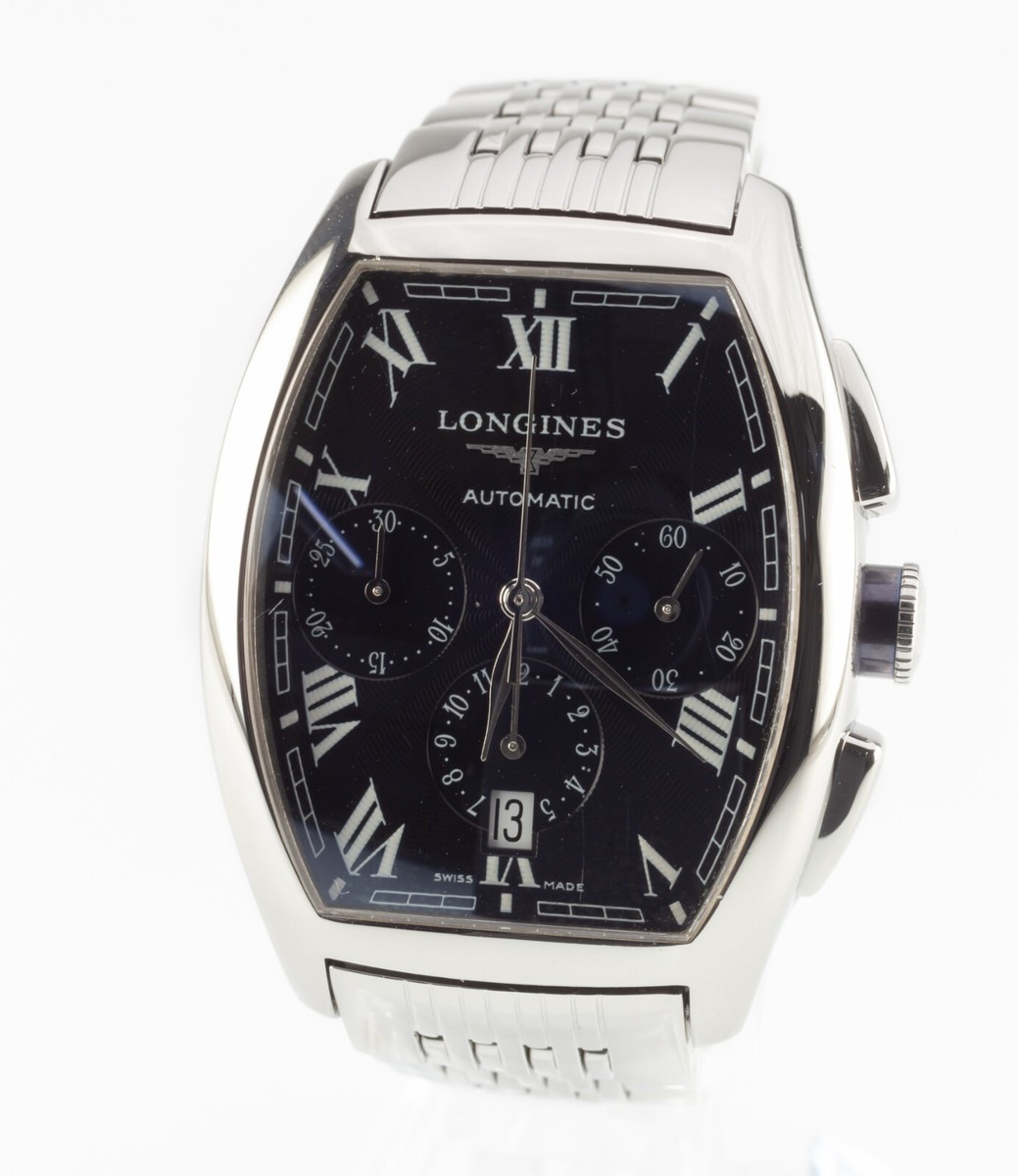 Longines Evidenza Men's Automatic Chronograph Watch w/ Box and