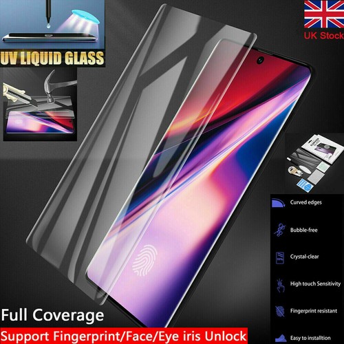 Full Glue UV Light Tempered Glass Screen Protector Samsung S22 S22+ S22 ULTRA UK - Afbeelding 8 van 8