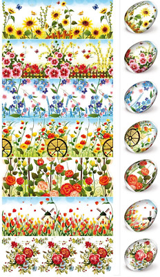 7 Ostereierverpackungen Dekoration Pysanky Pysanka Пасха ленты термоэтикетки на яйца