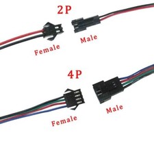 SM Pitch 2.54mm Plug Connector Cable Wire Male Female 2P/3P/4P/5P/6P/7P/8P-10P