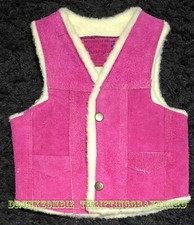 Vintage Western Leather Vest Pink Size 2T
