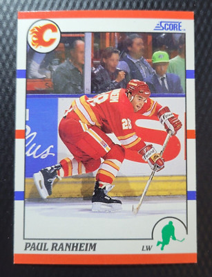 Paul Ranheim 1990-91 Score American PAUL RANHEIM Calgary Flames ROOKIE Hockey NHL ...
