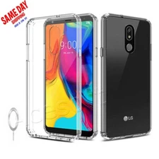 Waterproof Transparent Slim Soft Case for TracFone LG Stylo 5 L722DL Smartphone