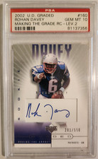ROHAN DAVEY 2002 Upper Deck UD GRADED RC/Rookie  AUTO /550 *PSA 10*