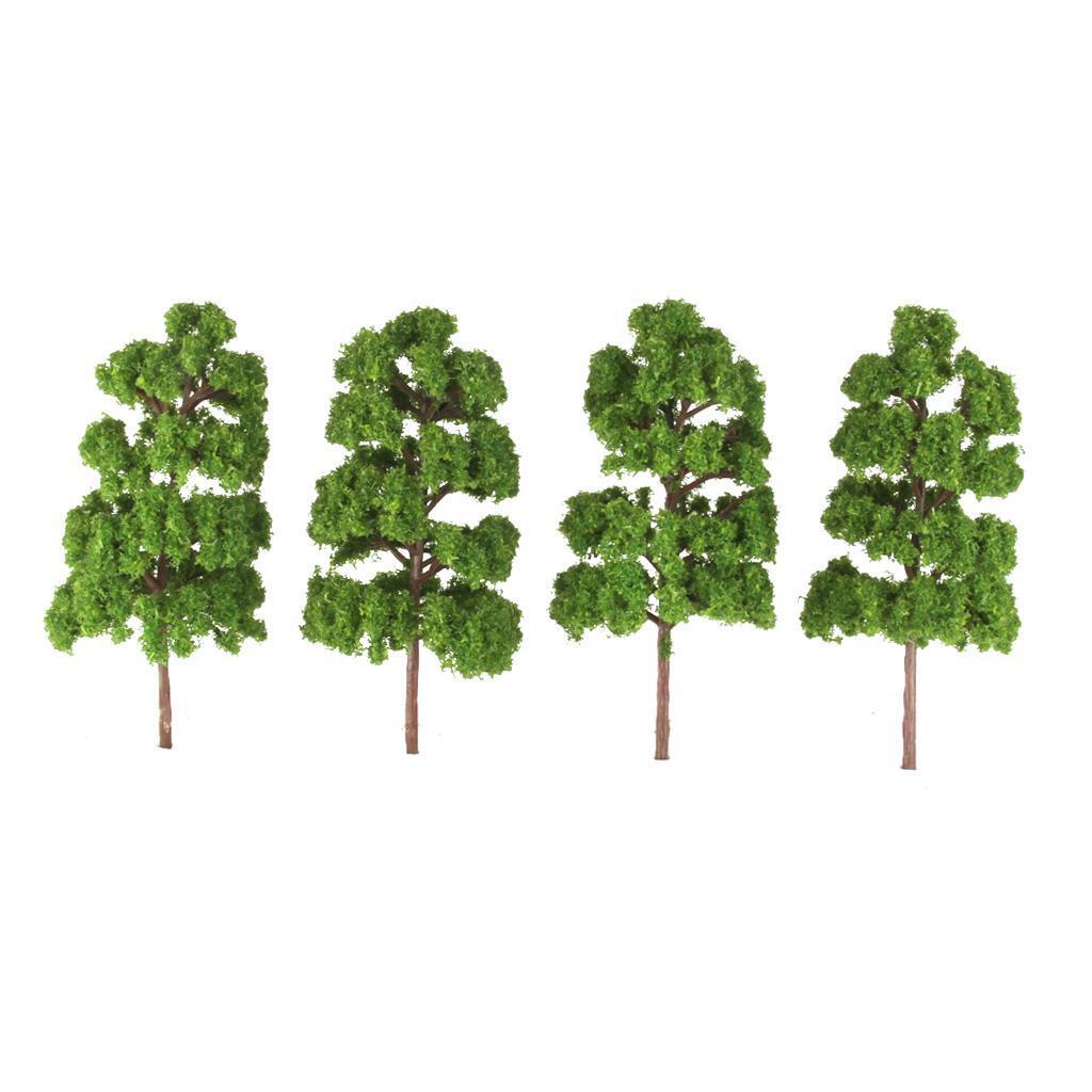 10pcs Scale Landscape Model Trees for Train Street Layout eBay