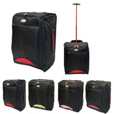 LIGHTWEIGHT TROLLEY TRAVEL BAGS Cabin Hand Luggage Wheeled Suitcase Storage UK