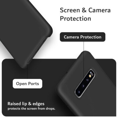 TUDIA Custodia In Silicone Ultra Sottile Per Samsung Galaxy S10 Plus (S10+) - Colore Rosso - 4