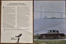 1980 Rolls Royce Silver Wraith II Print Ad Vintage Car Advertisement Bridge