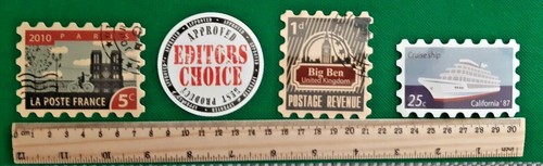 Retro Stamp Seal Label Ticket Mixed Travel 50pcs Scrapbooking Phone Laptop Car - Foto 10 di 10
