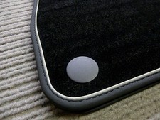 Lengenfelder Fußmatten für Mercedes Benz W251 R-Klasse + Rand Nubuk silber + NEU