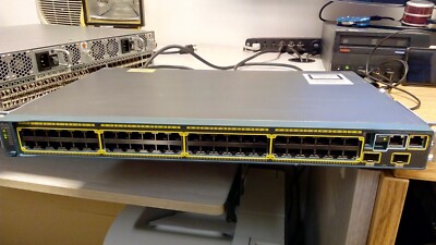 1X Cisco WS-C2960S-48TD-L Catalyst Switch 48 Port GigE 2x 10G SFP Port 