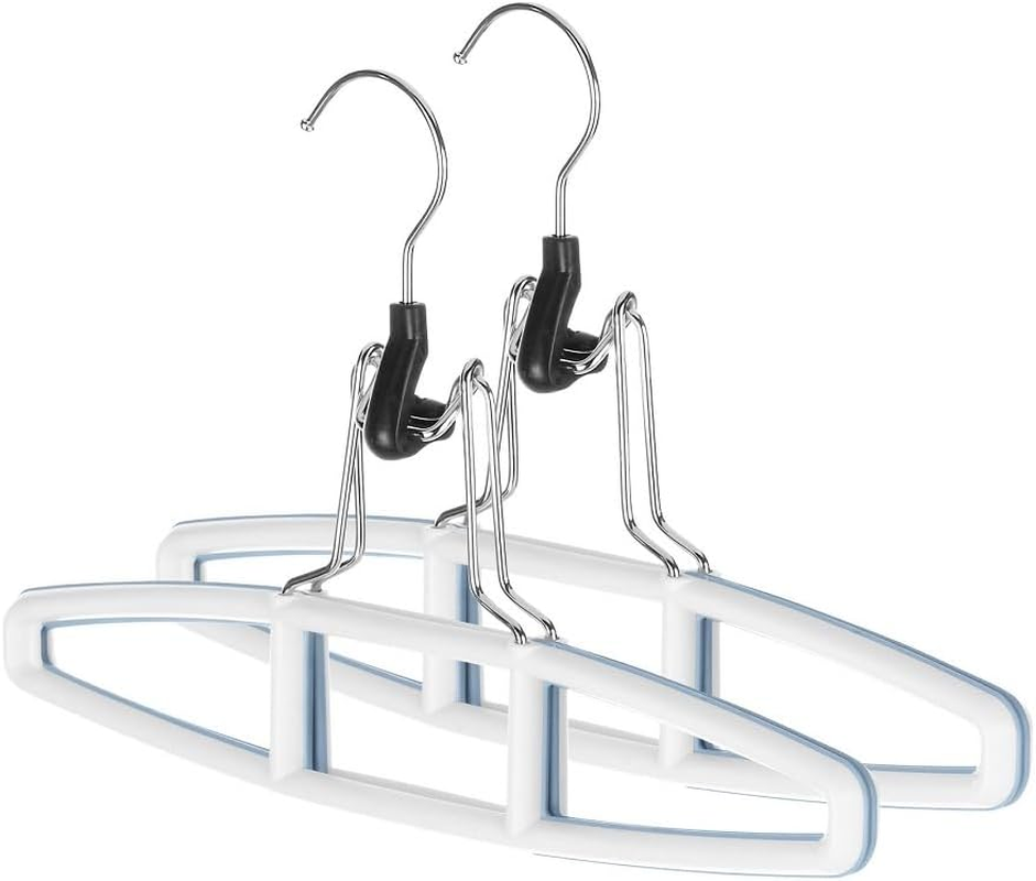 Sure-Grip Hanger Collection Slack Hangers, Set of 2 White