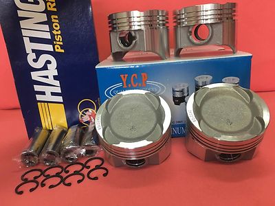 YCP 76mm 040 Vitara Pistons Low Comp+ Hatings Rings Honda Crx Civic D16 Turbo