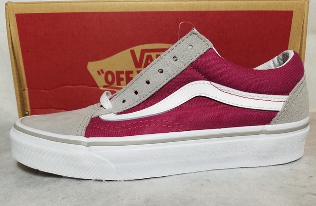 vans old skool drizzle grey & white skate shoes