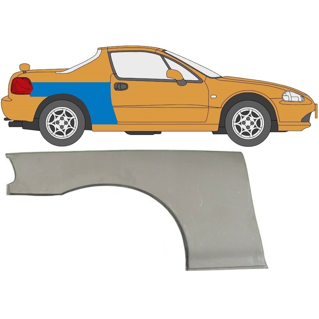 HONDA CIVIC CRX DEL SOL 1992-1998 REAR WHEEL ARCH REPAIR PANEL REAR WING / RIGHT