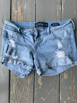Womens Hollister Size W26 Blue Stretch Low Rise Denim Jean