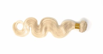 Platinum Blonde Straight WeavyTexture Highest Quality Sew In Virgin Human Hair 