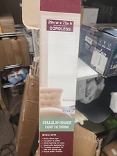 CUSTOM CUT Home Decorators Snow Drift Light Filtering Cordless Cellular Shade