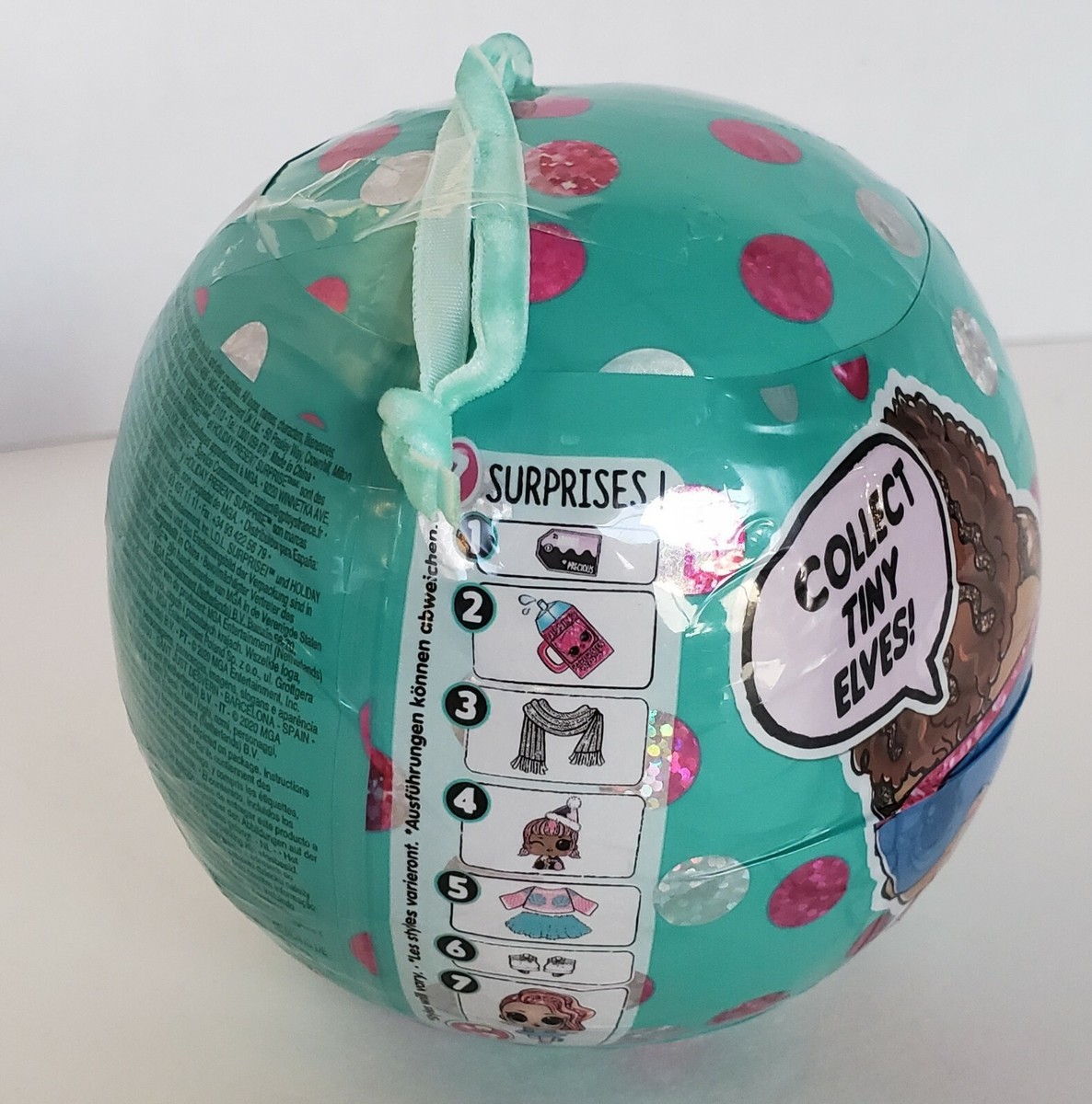 LOL Surprise Holiday Present Limited Edition Doll Tiny Elf Ball