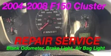 REPAIR 2008 Ford F150 Instrument Gauge Cluster Odometer + Brake + SRS Light