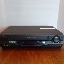 Sony SLV-N55 4-Head Hi-Fi Stereo VCR VHS Video Player Recorder TESTED No Remote
