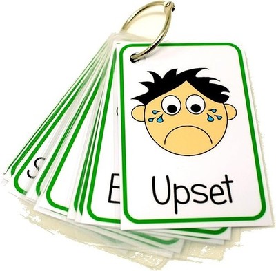 Gefühle und Emotionen Lernkarten Jungen & nonverbale Sehhilfe Sprachverzögerung