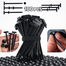 100 PCS Nylon Universal Cable Tie Buckle  Heavy Duty Self-Locking Zip Ties Holder