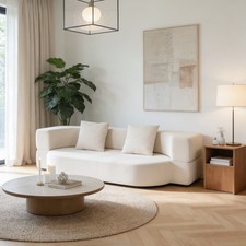 Divano Letto Pieghevole 2in1 Senza Osso, Poltrona Letto Compressa con 2 Cuscini