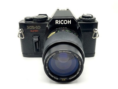 Ricoh KR-10 Super + Soligor 80-200mm f/4,5 Kit Set Analog SLR 35mm Objektiv