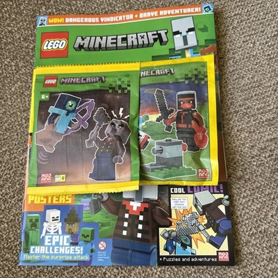Lego Minecraft magazine #47 2026 + Dangerous Vindicator & Adventurer minifigures