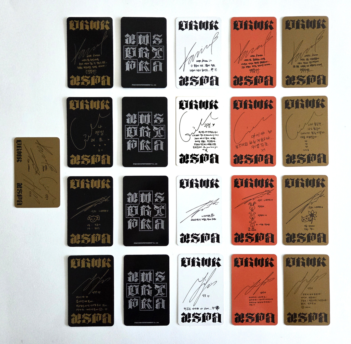 Aespa 1st Single Album Dirty Work Code Official Photocard Karina