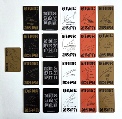 Aespa 1st Single Album Dirty Work Code Official Photocard Karina