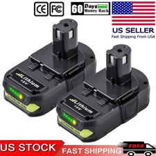 2PACK Replacement for Ryobi 18V Lithium Battery P102 P103 P105 P107 P108 P109